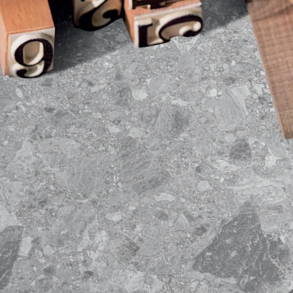 600x600mm International MTC - Breccia Mid Grey