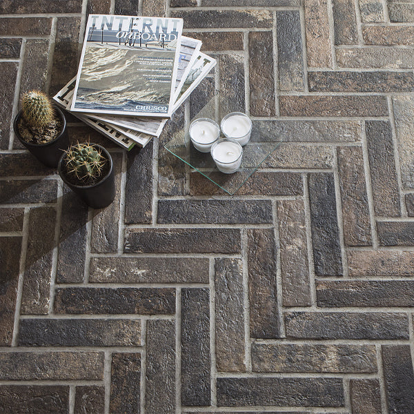 60x250mm Rondine - Bristol Dark Bricks