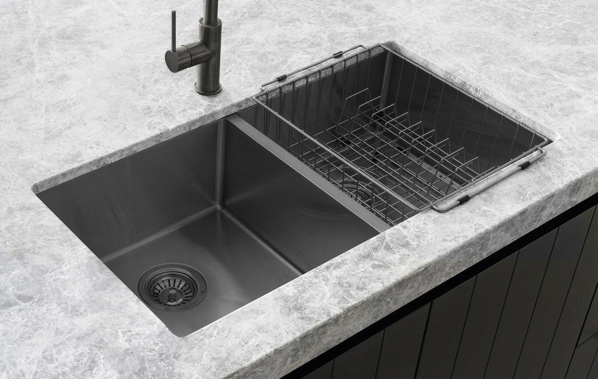 Meir Lavello Dish Rack PVD Gunmetal Black