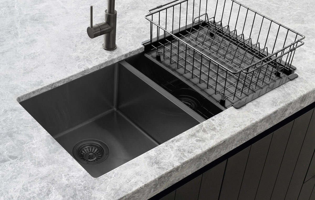 Meir Lavello Dish Rack PVD Gunmetal Black
