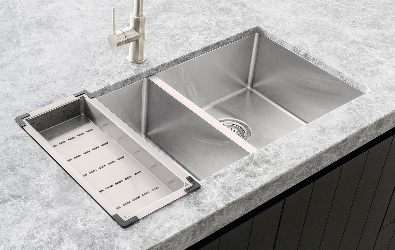 Meir Lavello Kitchen Sink Colander PVD Brushed Nickel