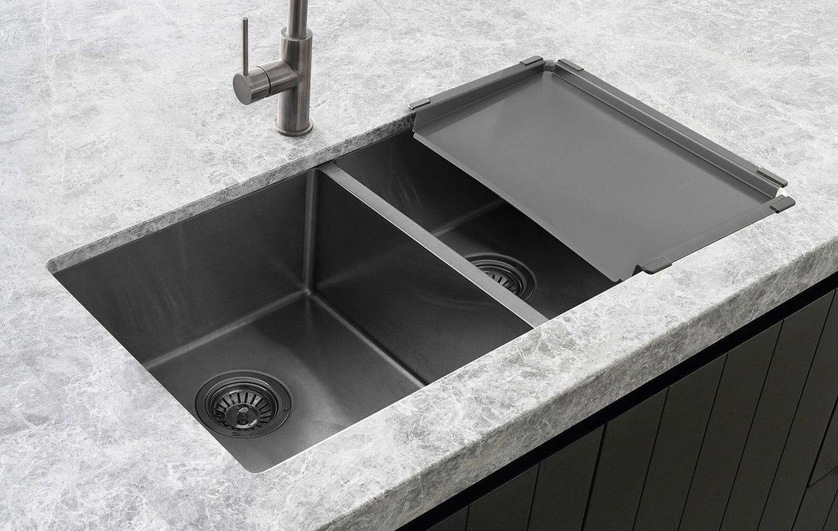 Meir Lavello Dish Draining Tray PVD Gunmetal Black