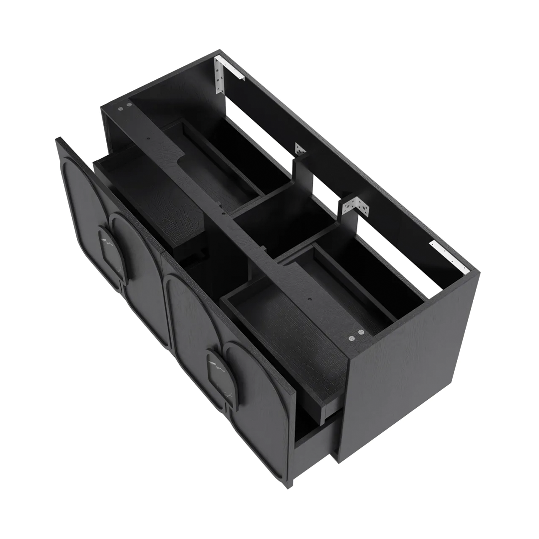 Otti - 1190wx550hx460d Laguna 1200mm Black Oak Wall Hung Vanity (Cabinet Only)