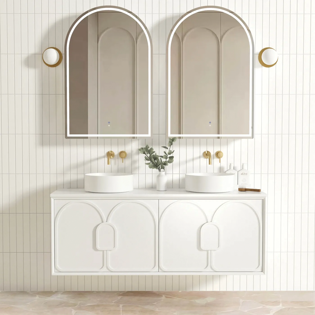 Otti - 1490wx550hx460d Laguna 1500mm Matt White Wall Hung Vanity (Cabinet Only)