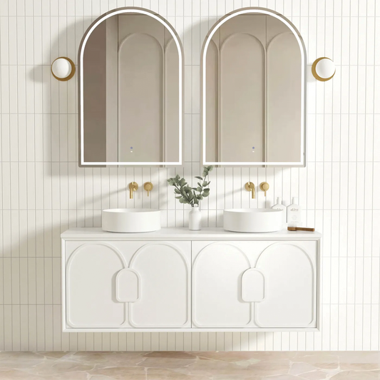 Otti - 1490wx550hx460d Laguna 1500mm Matt White Wall Hung Vanity (Cabinet Only)