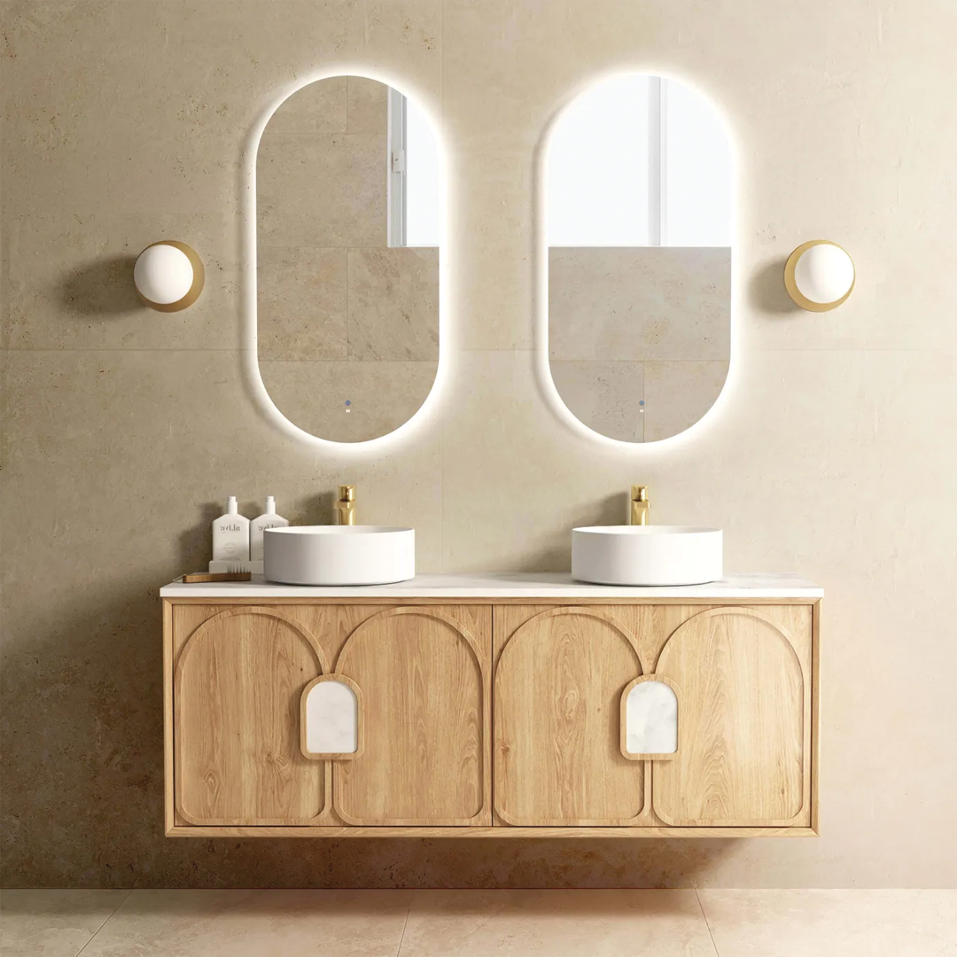 Otti - 1490wx550hx460d Laguna 1500mm Natural Oak Wall Hung Vanity (Cabinet Only)