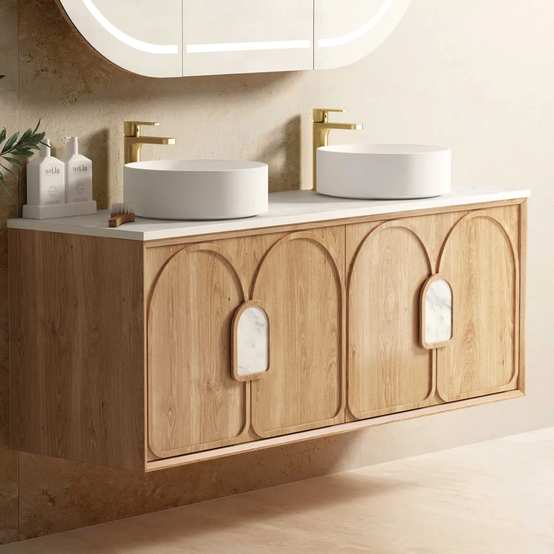 Otti - 1490wx550hx460d Laguna 1500mm Natural Oak Wall Hung Vanity (Cabinet Only)