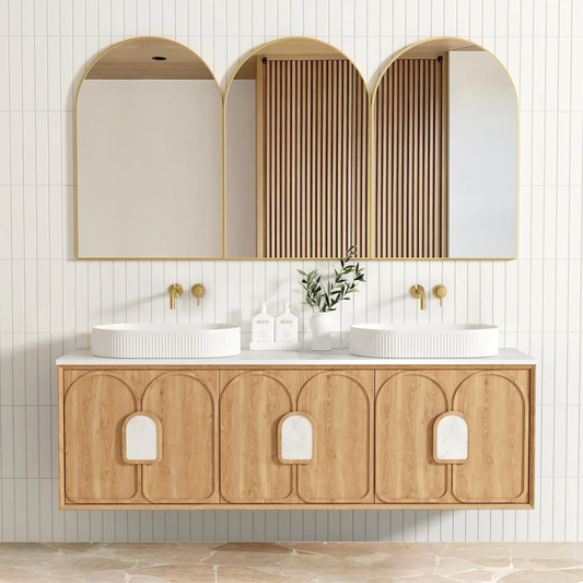 Otti - 1790wx550hx460d Laguna 1800mm Natural Oak Wall Hung Vanity (Cabinet Only)