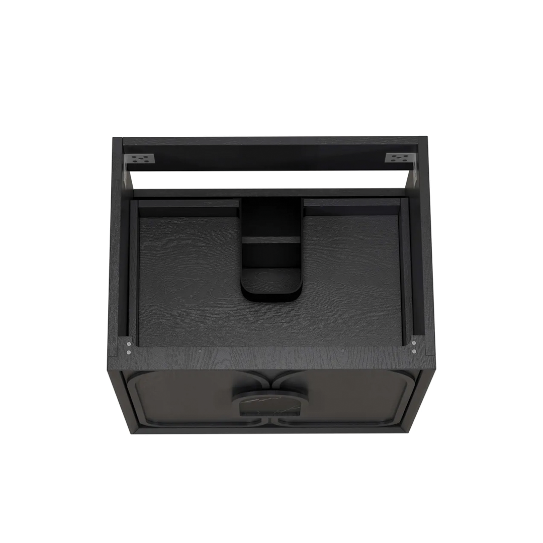 Otti - 590wx550hx460d Laguna Black Oak Mark II 600mm Wall Hung Vanity (Cabinet Only)