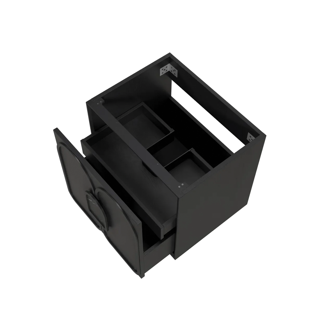 Otti - 590wx550hx460d Laguna Black Oak Mark II 600mm Wall Hung Vanity (Cabinet Only)