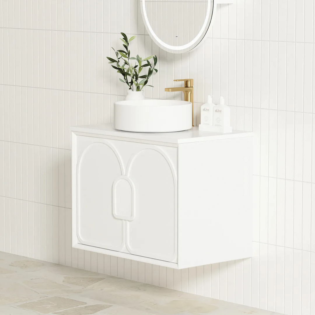 Otti - 590wx550hx460d Laguna Matt White Mark II 600mm Wall Hung Vanity (Cabinet Only)
