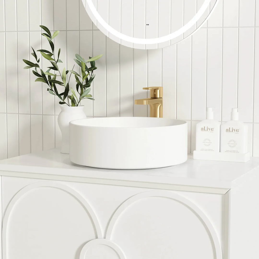 Otti - 590wx550hx460d Laguna Matt White Mark II 600mm Wall Hung Vanity (Cabinet Only)