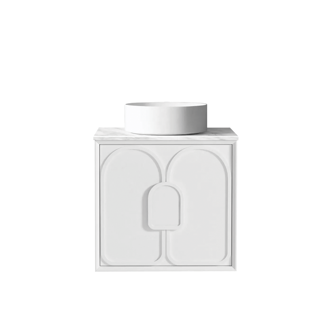 Otti - 590wx550hx460d Laguna Matt White Mark II 600mm Wall Hung Vanity (Cabinet Only)
