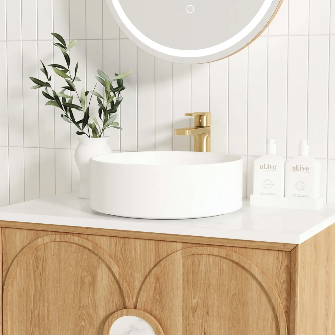 Otti - 590wx550hx460d Laguna Natural Oak Mark II 600mm Wall Hung Vanity (Cabinet Only)