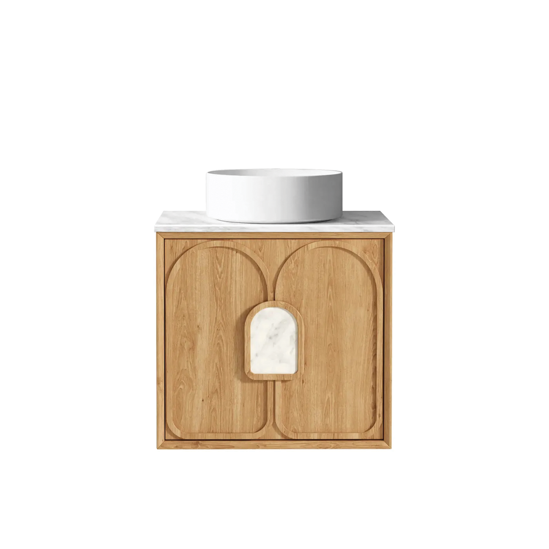 Otti - 590wx550hx460d Laguna Natural Oak Mark II 600mm Wall Hung Vanity (Cabinet Only)