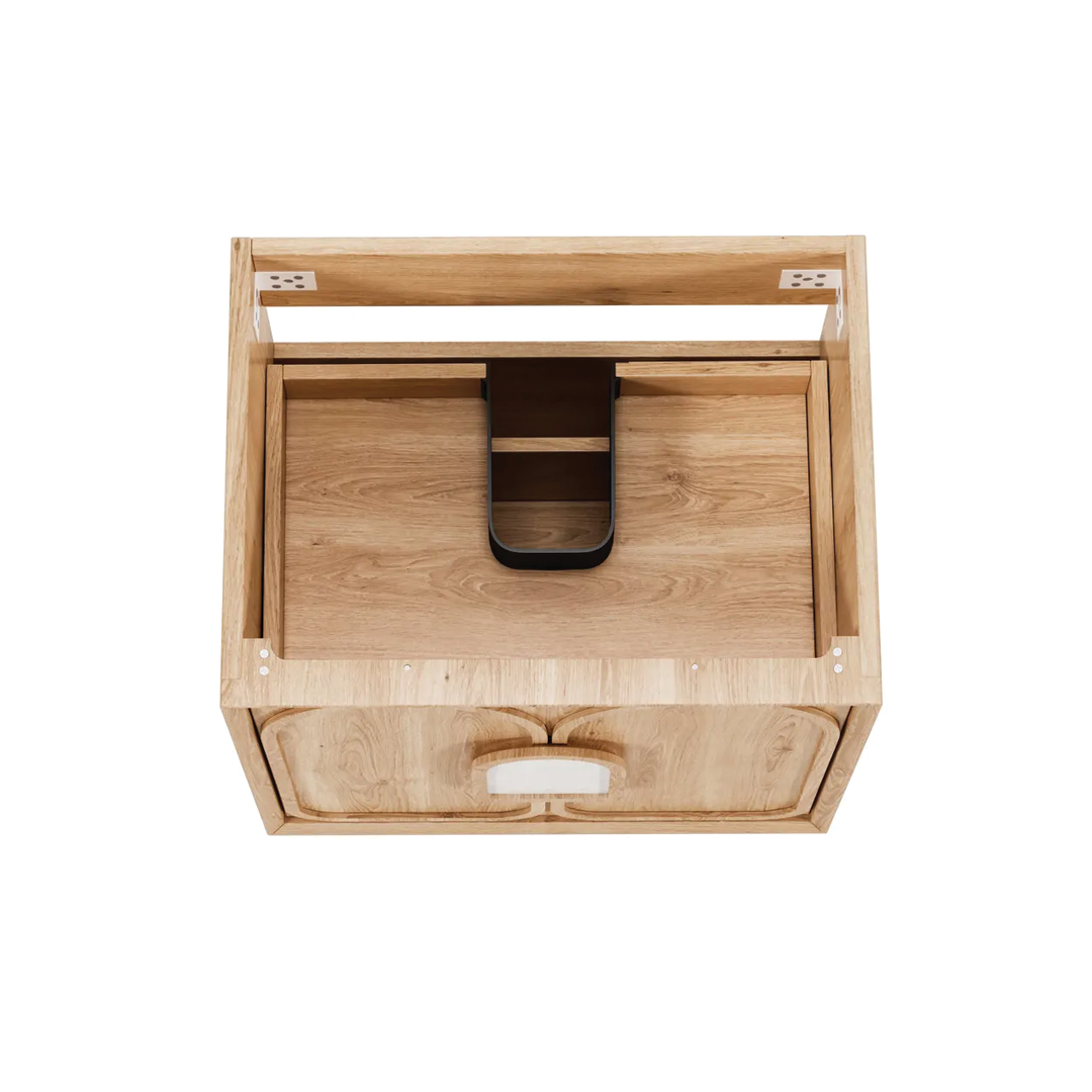 Otti - 590wx550hx460d Laguna Natural Oak Mark II 600mm Wall Hung Vanity (Cabinet Only)