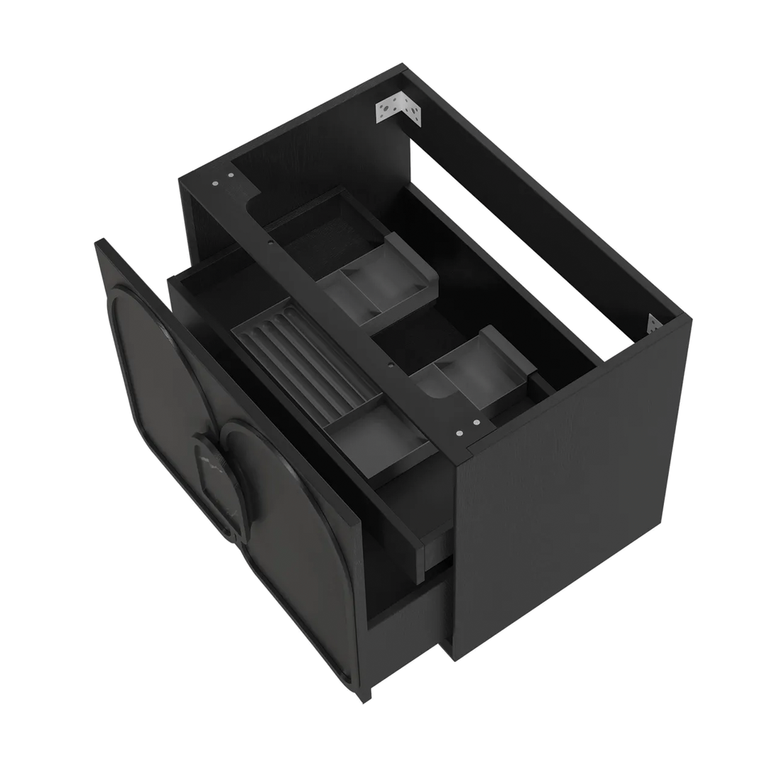 Otti - 740wx550hx460d Laguna 750mm Black Oak Mark II Wall Hung Vanity (Cabinet Only)