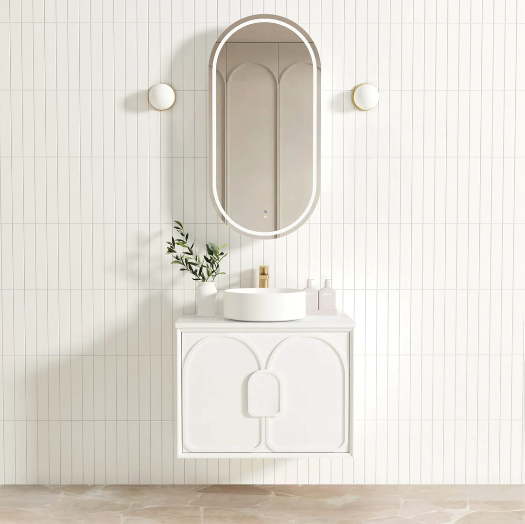 Otti - 740wx550hx460d Laguna 750mm White Matt Mark II Wall Hung Vanity (Cabinet Only)