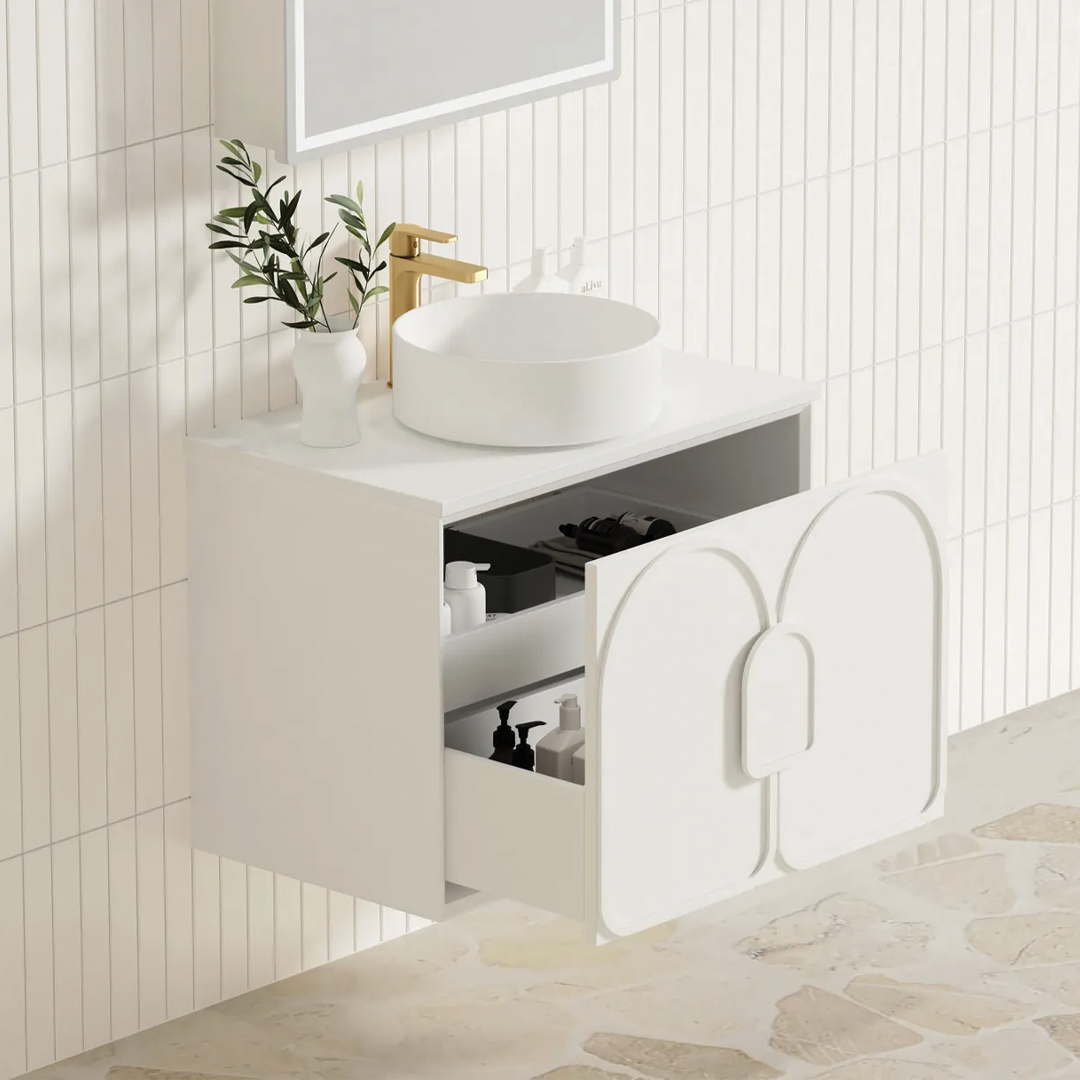 Otti - 740wx550hx460d Laguna 750mm White Matt Mark II Wall Hung Vanity (Cabinet Only)