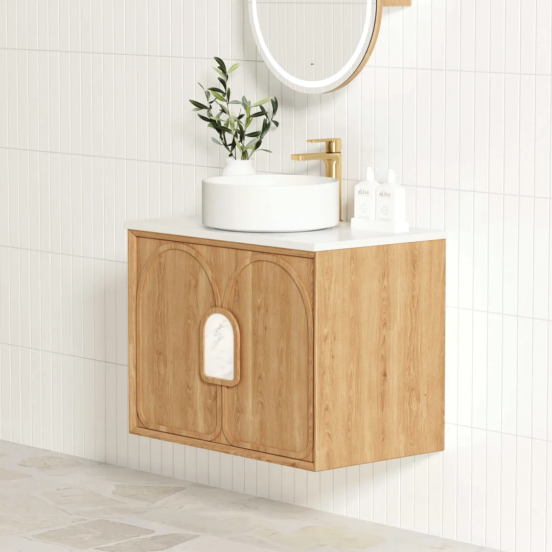 Otti - 740wx550hx460d Laguna 750mm Natural Oak Mark II Wall Hung Vanity (Cabinet Only)