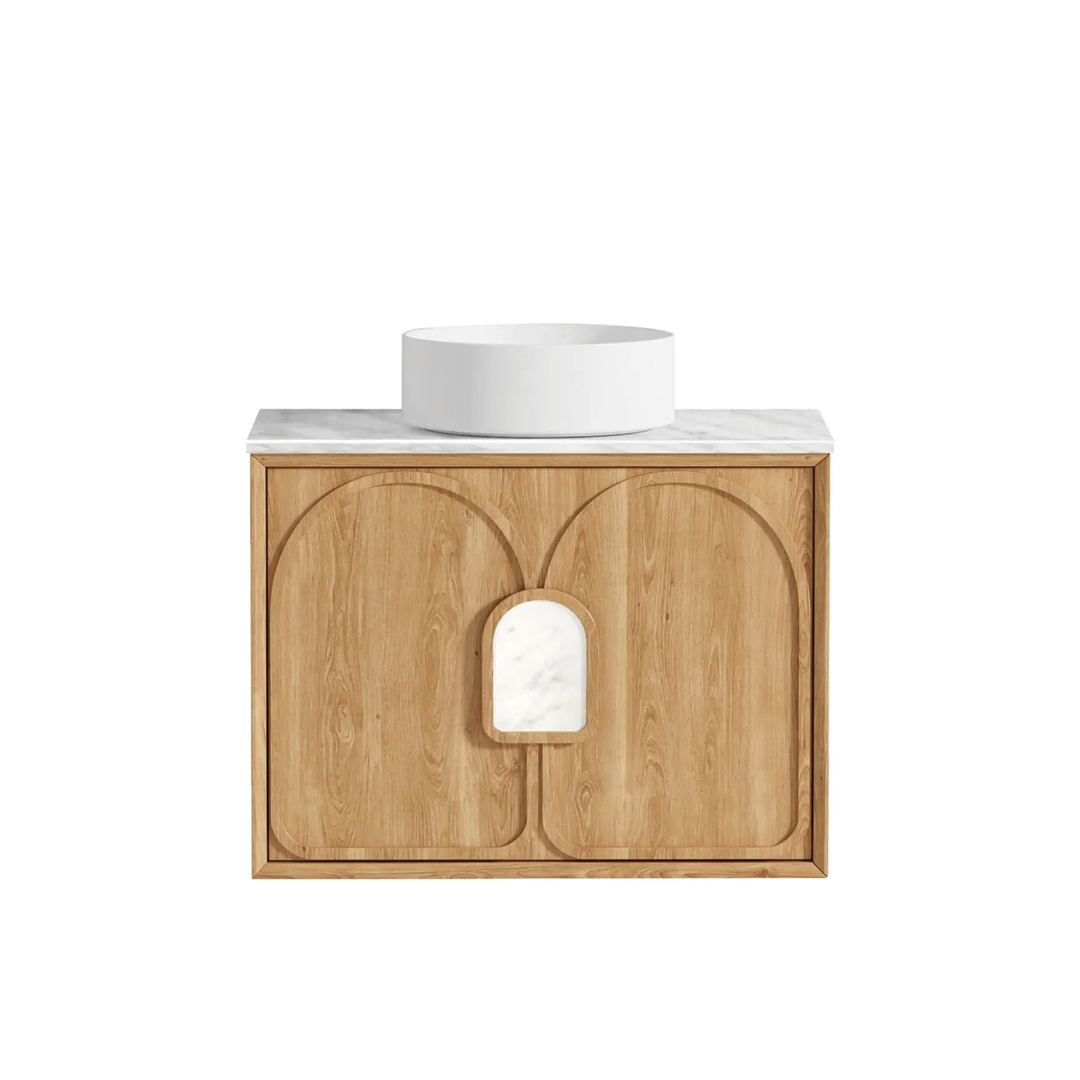 Otti - 740wx550hx460d Laguna 750mm Natural Oak Mark II Wall Hung Vanity (Cabinet Only)