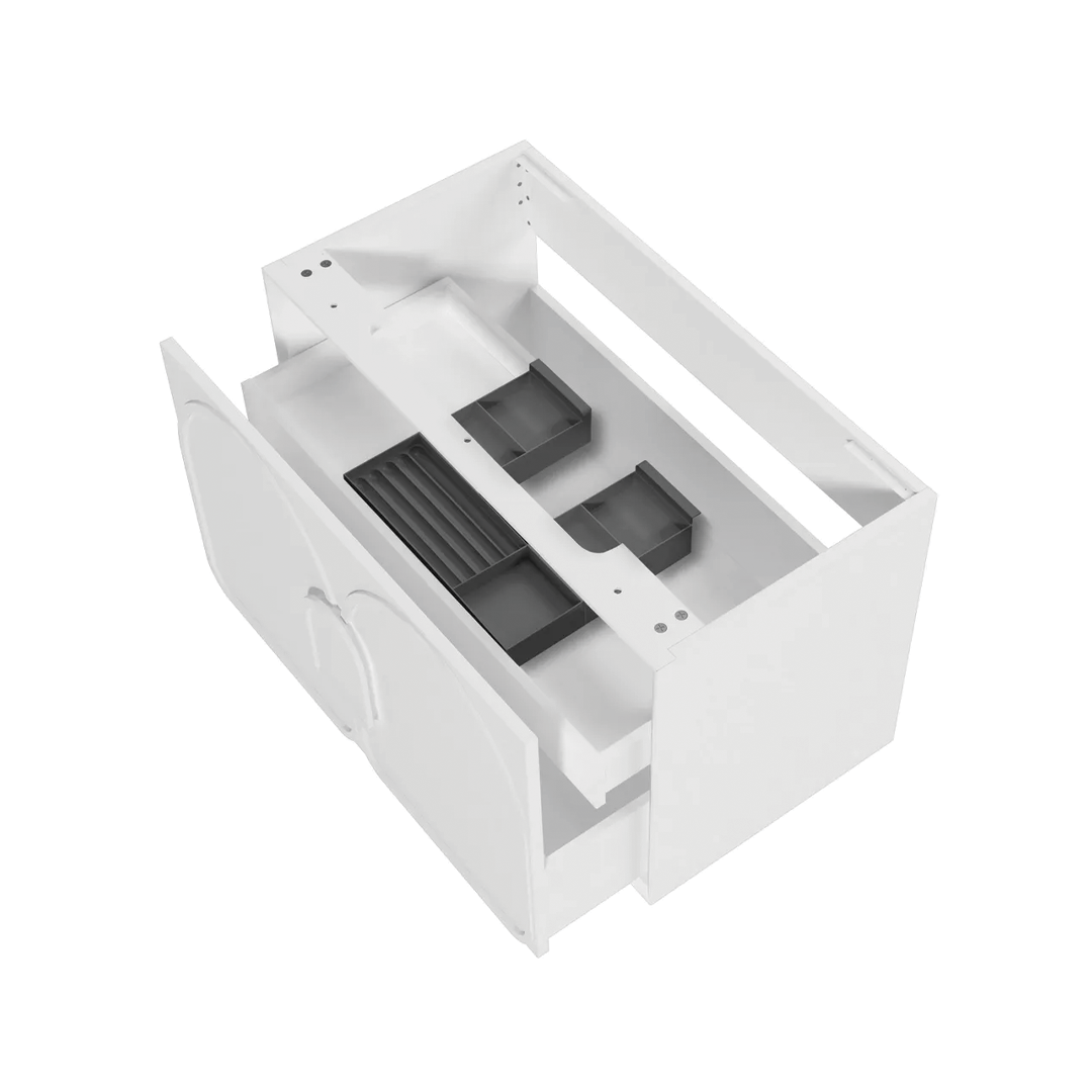 Otti - 890wx550hx460d Laguna 900mm Matt White Mark II Wall Hung Vanity (Cabinet Only)