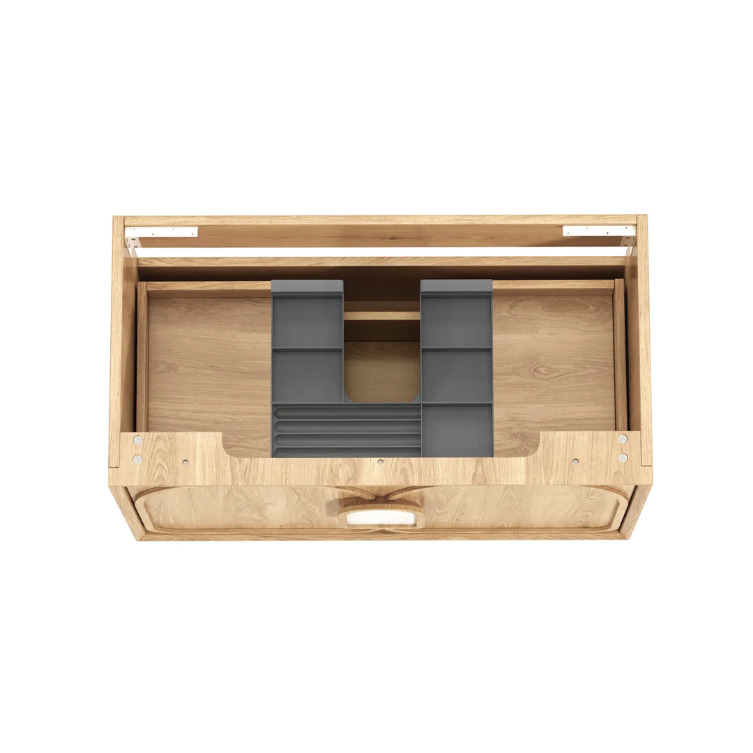 Otti - 890wx550hx460d Laguna 900mm Natural Oak Mark II Wall Hung Vanity (Cabinet Only)