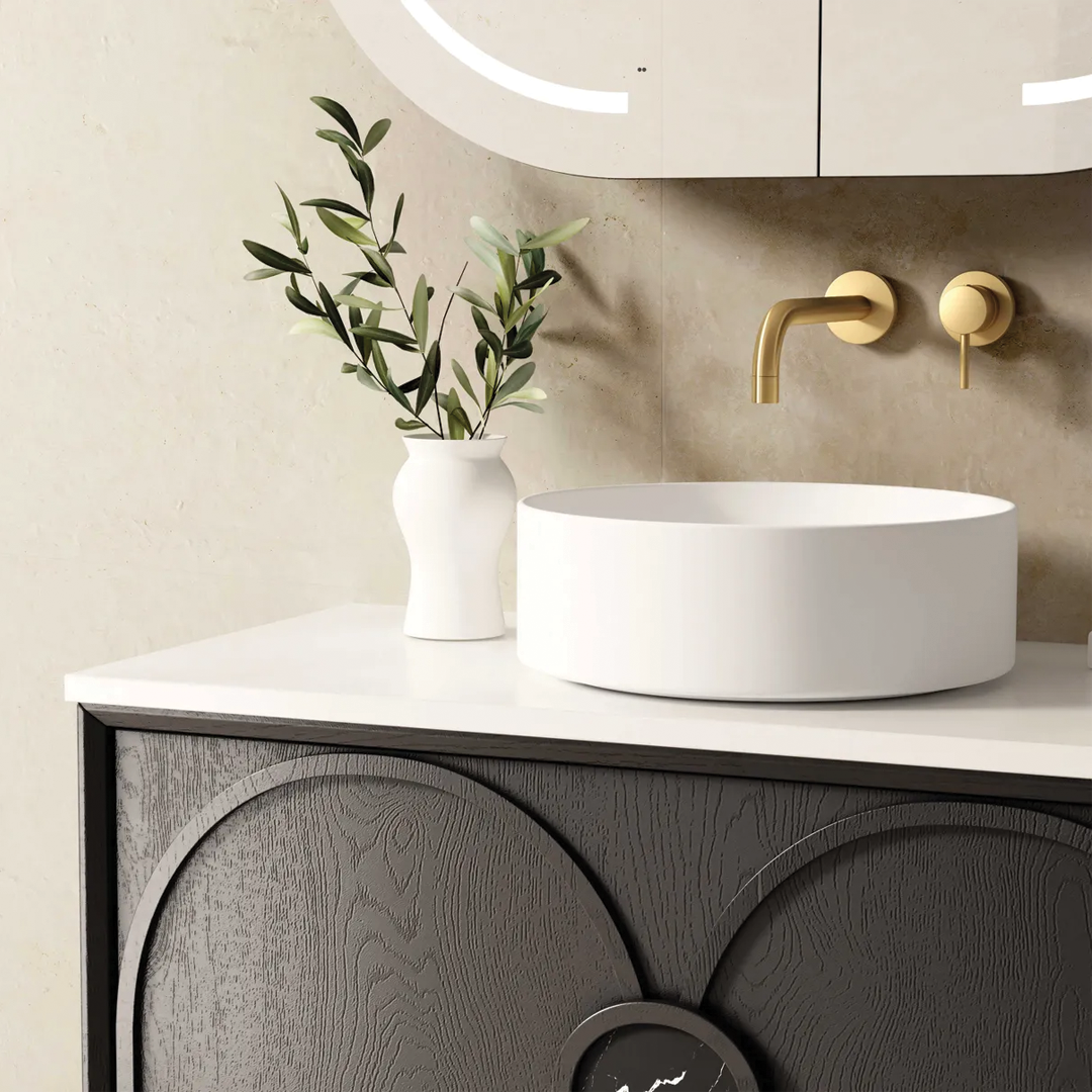 Otti - 890wx550hx460d Laguna 900mm Black Oak Mark II Wall Hung Vanity (Cabinet Only)