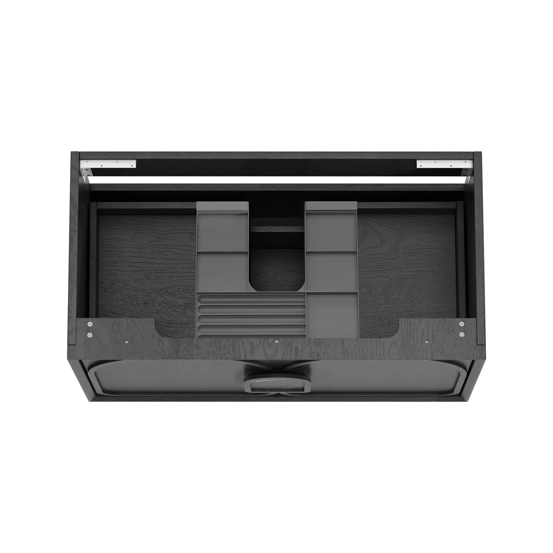 Otti - 890wx550hx460d Laguna 900mm Black Oak Mark II Wall Hung Vanity (Cabinet Only)