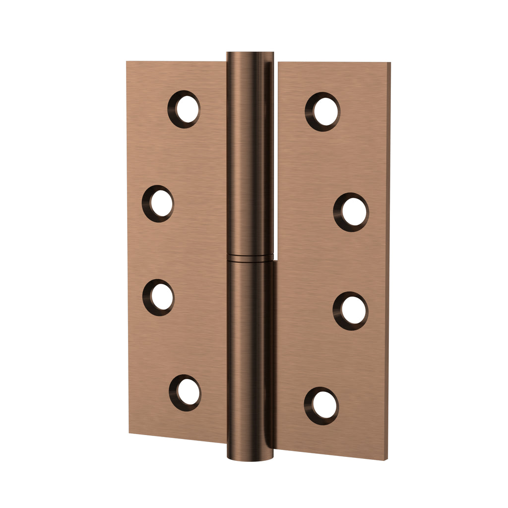 Lift off door hinge - left side - PVD Lustre Bronze (SKU: MDH-H2L-PVDBZ) by Meir