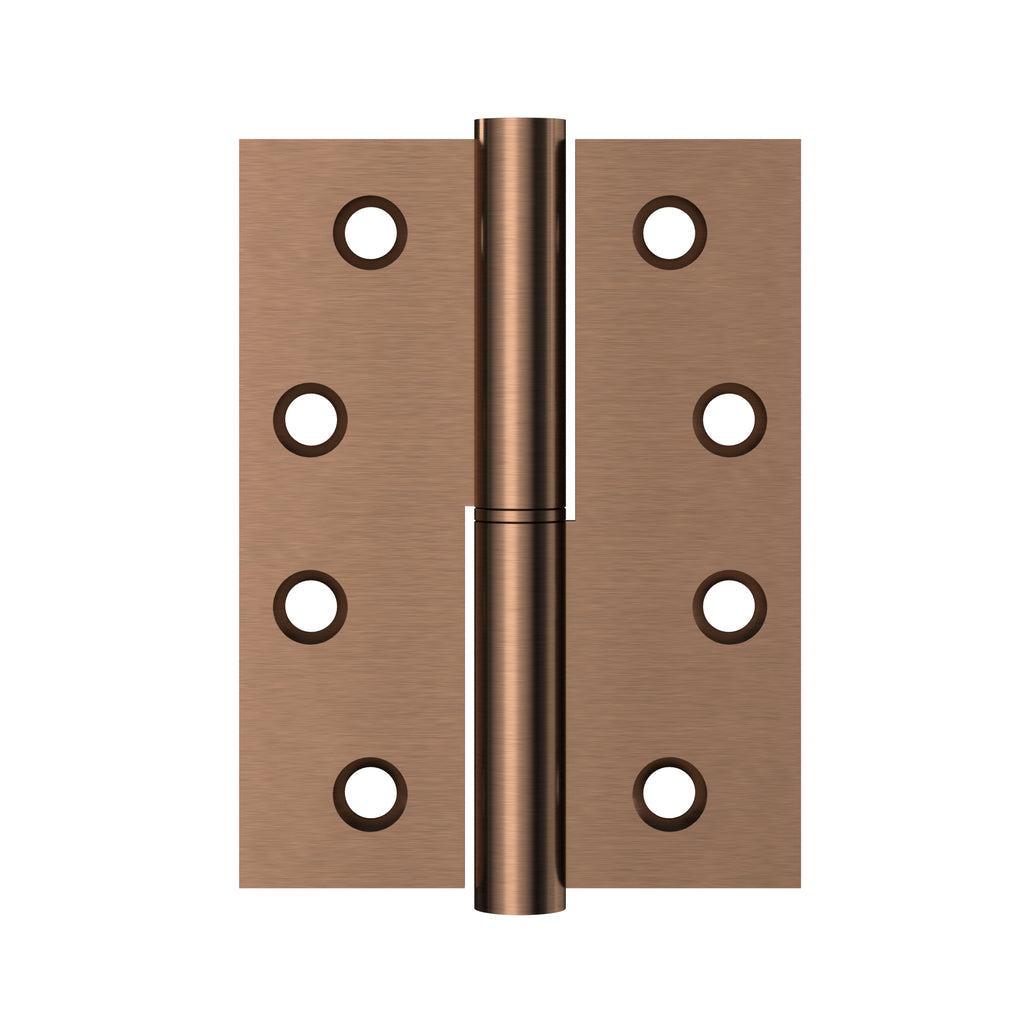 Lift off door hinge - left side - PVD Lustre Bronze (SKU: MDH-H2L-PVDBZ) by Meir