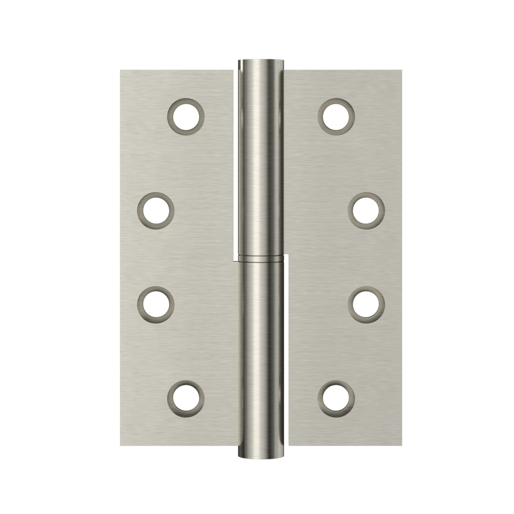 Lift off door hinge - right side - PVD Brushed Nickel (SKU: MDH-H2R-PVDBN) by Meir