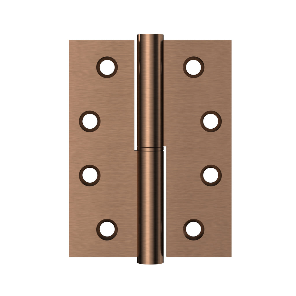 Lift off door hinge - right side - PVD Lustre Bronze (SKU: MDH-H2R-PVDBZ) by Meir