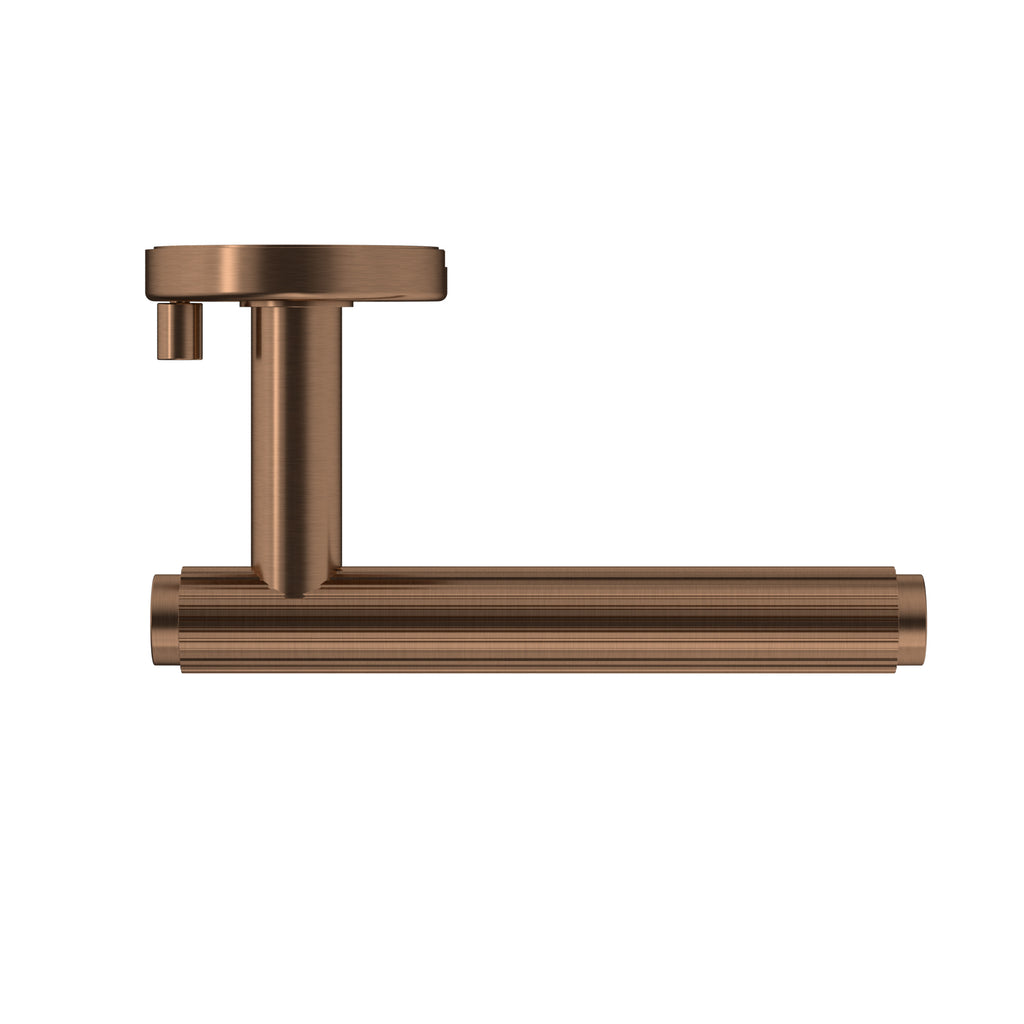 Öppen Linear Lever Door Handle - privacy - PVD Lustre Bronze (SKU: MDH1-PR-PVDBZ) by Meir