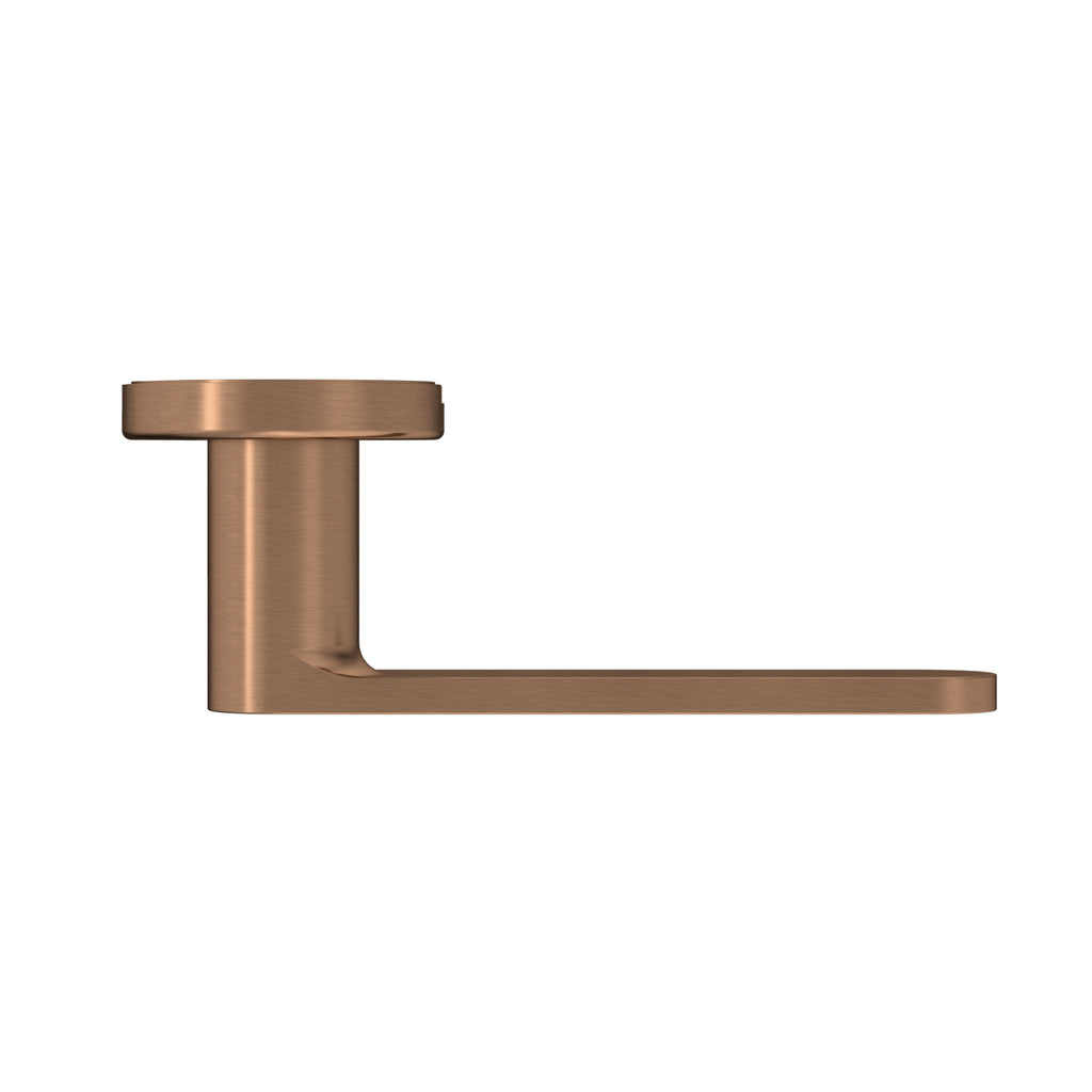 Curvaé Flat Lever Door Handle - passage - PVD Lustre Bronze (SKU: MDH3-PA-PVDBZ) by Meir