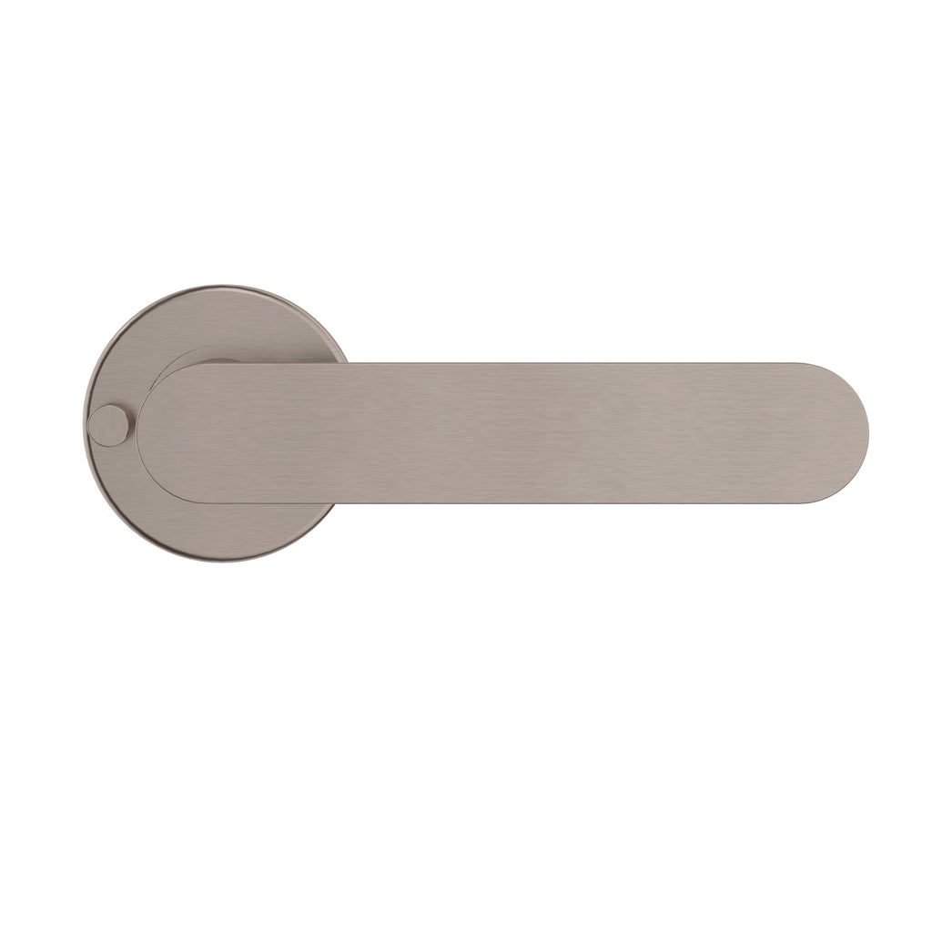 Curvaé Flat Lever Door Handle - privacy - PVD Champagne (SKU: MDH3-PR-CH) by Meir