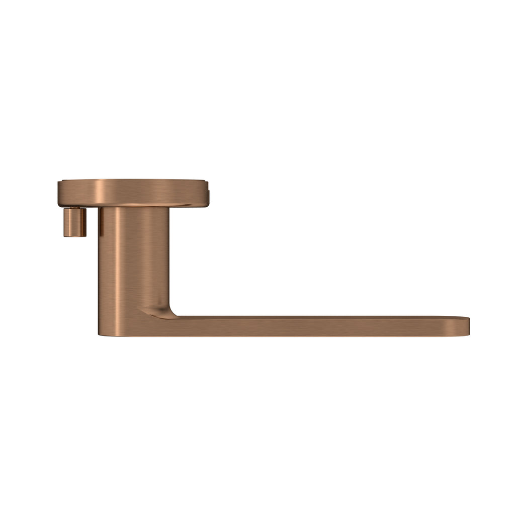 Curvaé Flat Lever Door Handle - privacy - PVD Lustre Bronze (SKU: MDH3-PR-PVDBZ) by Meir
