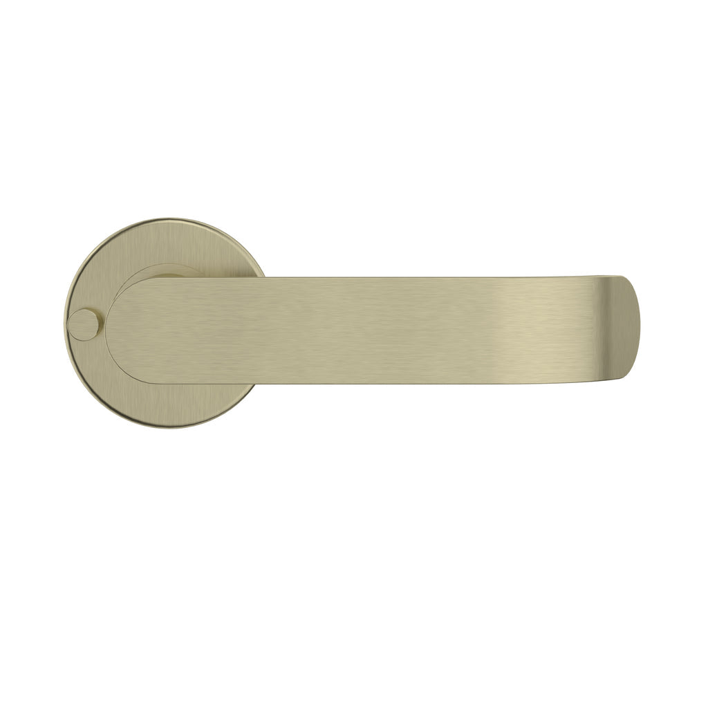 Curvaé Return Lever Door Handle - privacy - PVD Tiger Bronze (SKU: MDH4-PR-PVDBB) by Meir