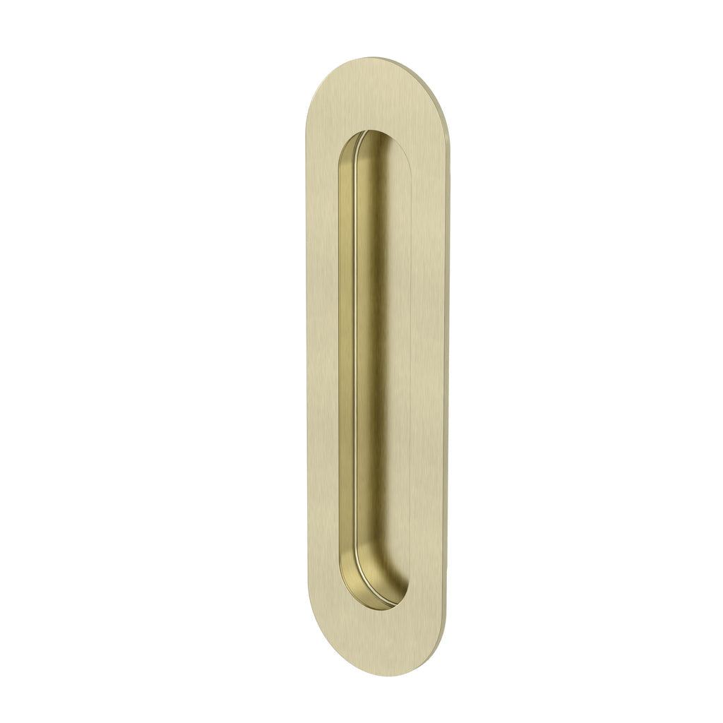 Curvaé Oval Flush Pull - passage - PVD Tiger Bronze (SKU: MDH6-PA-PVDBB) by Meir