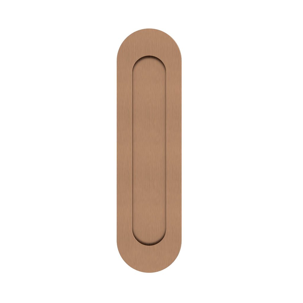 Curvaé Oval Flush Pull - passage - PVD Lustre Bronze (SKU: MDH6-PA-PVDBZ) by Meir