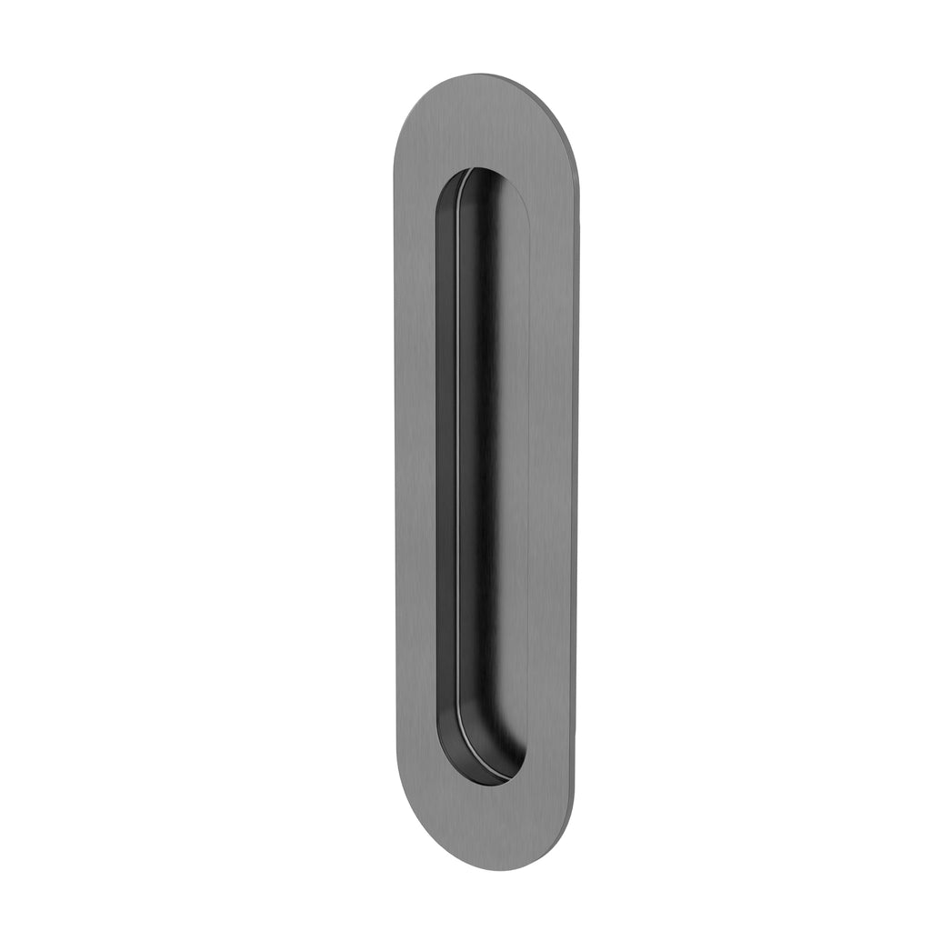 Curvaé Oval Flush Pull - passage - PVD Shadow (SKU: MDH6-PA-PVDGM) by Meir