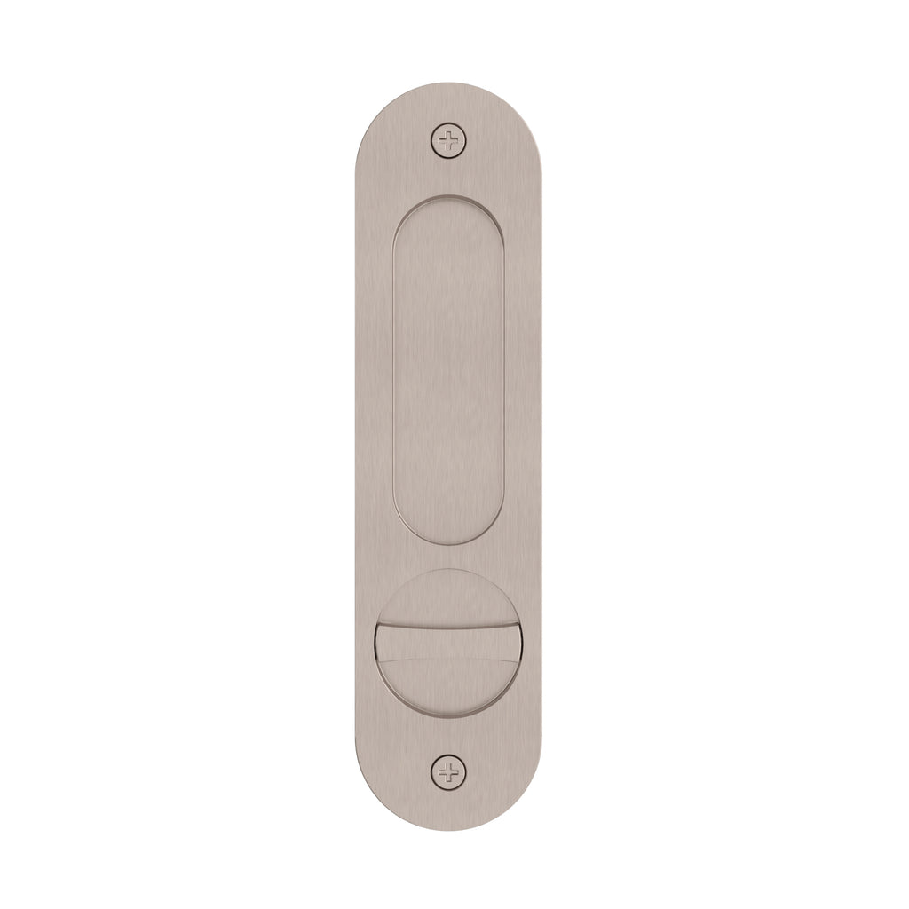Curvaé Oval Flush Pull - privacy - PVD Champagne (SKU: MDH6-PR-CH) by Meir