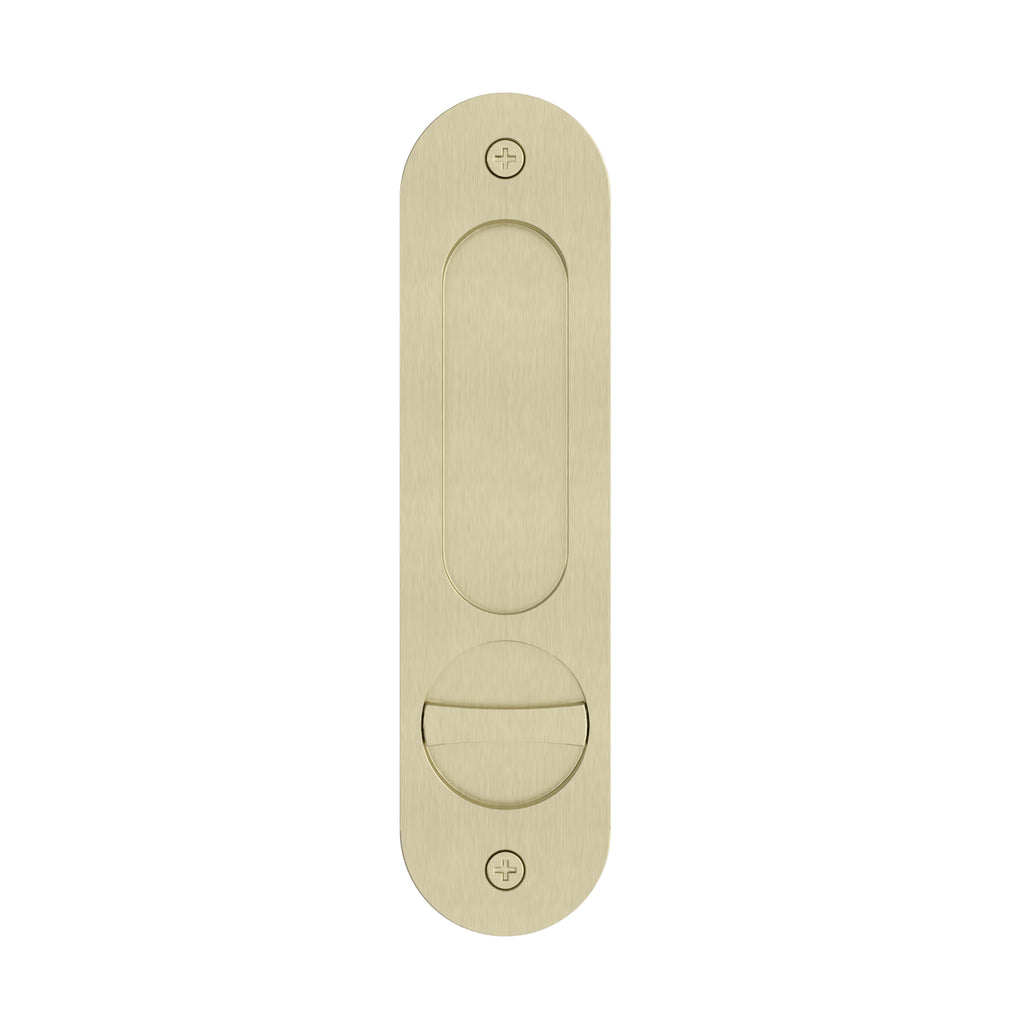 Curvaé Oval Flush Pull - privacy - PVD Tiger Bronze (SKU: MDH6-PR-PVDBB) by Meir