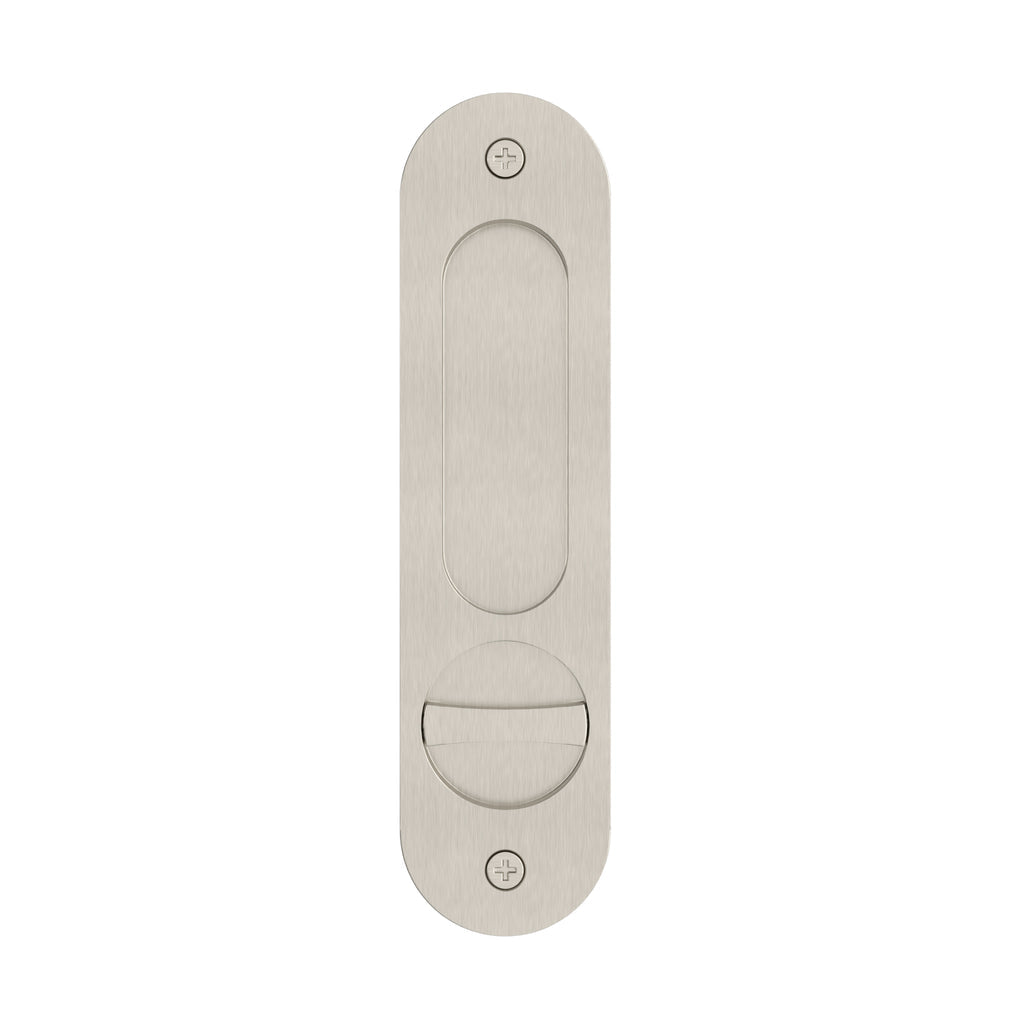 Curvaé Oval Flush Pull - privacy - PVD Brushed Nickel (SKU: MDH6-PR-PVDBN) by Meir