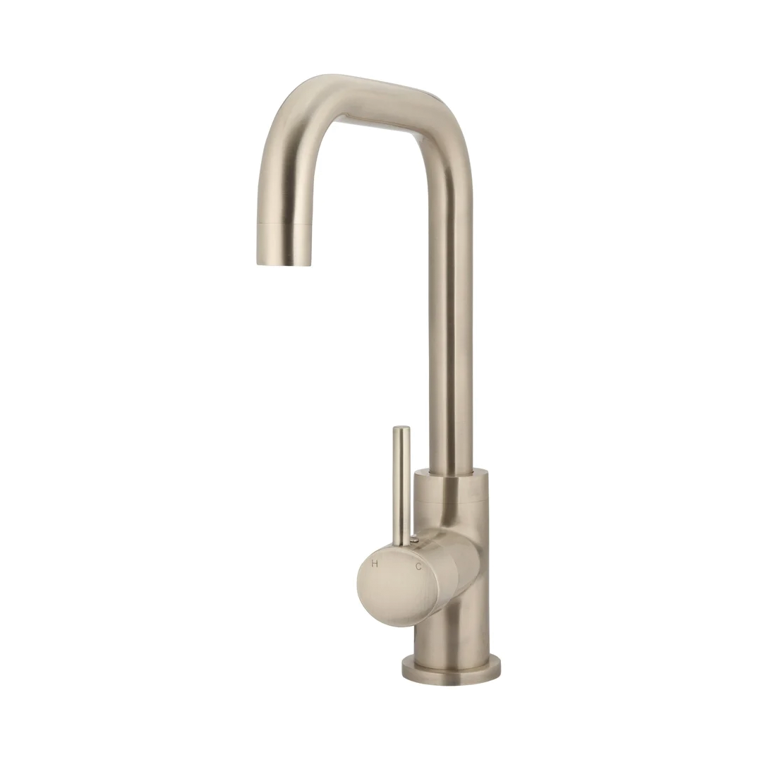 Elite Design Studio -  Meir Round Kitchen Mixer Tap Champagne