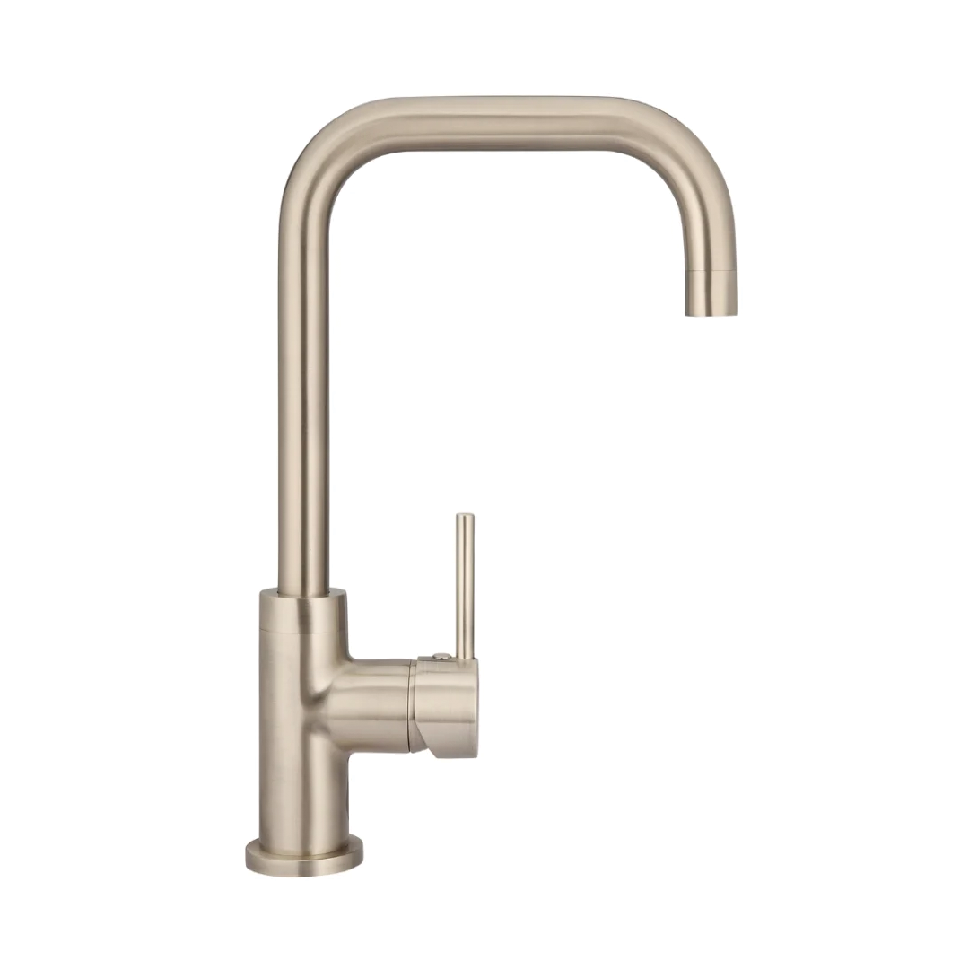 Elite Design Studio -  Meir Round Kitchen Mixer Tap Champagne