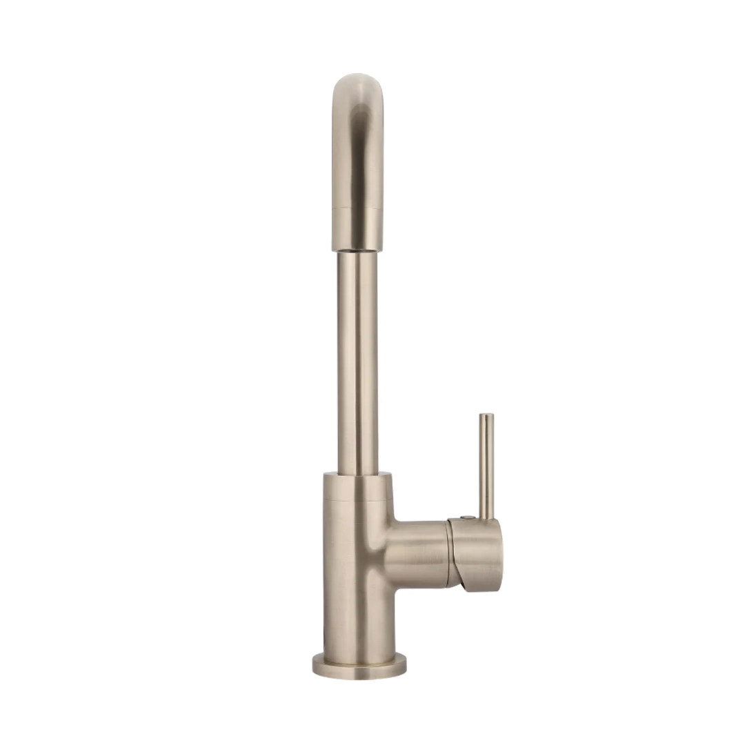 Elite Design Studio -  Meir Round Kitchen Mixer Tap Champagne