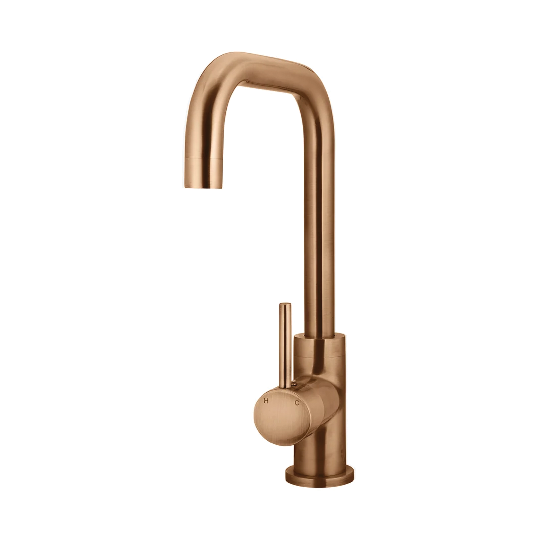 Elite Design Studio -  Meir Round Kitchen Mixer Tap PVD Lustre Bronze