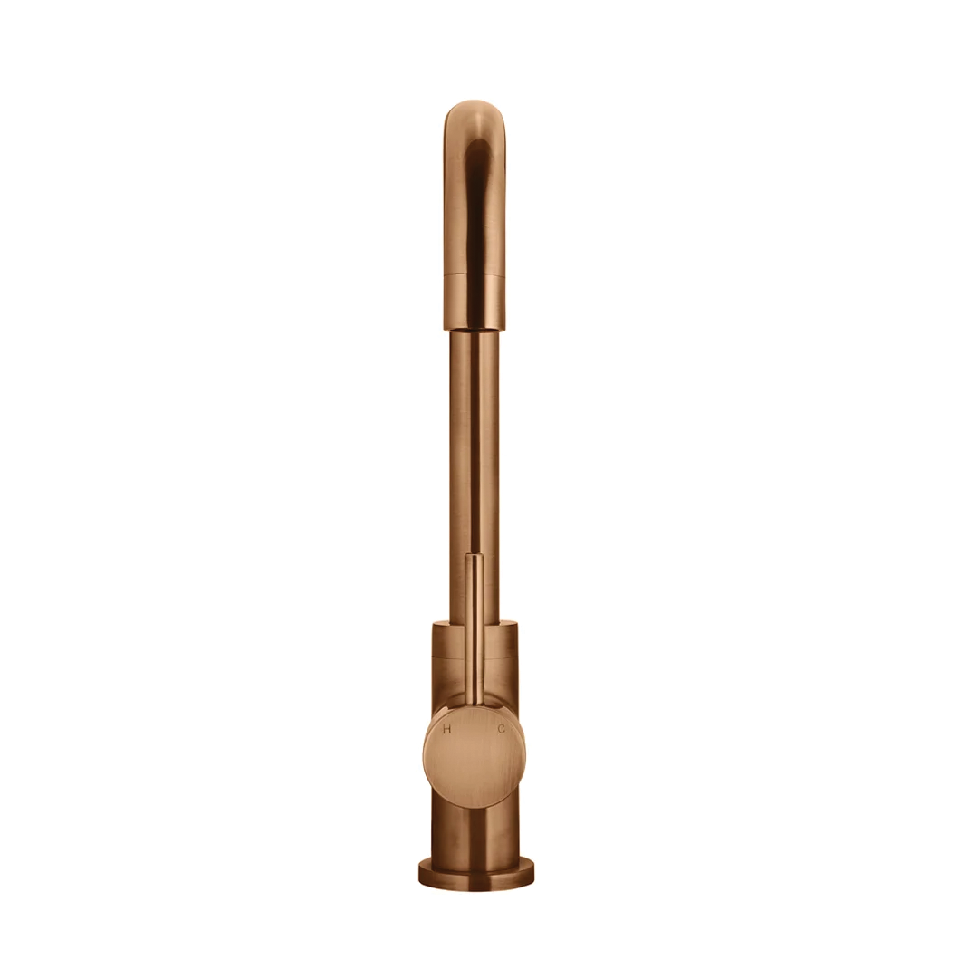 Elite Design Studio -  Meir Round Kitchen Mixer Tap PVD Lustre Bronze