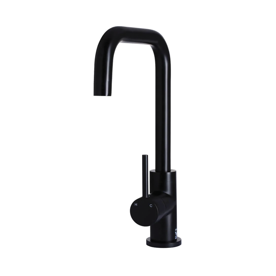 Elite Design Studio -  Meir Round Kitchen Mixer Tap Matte Black